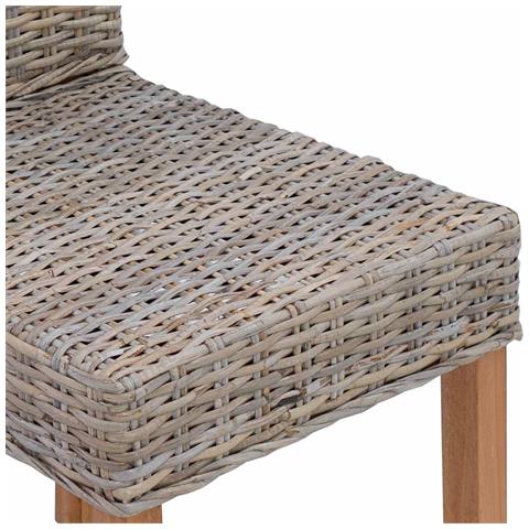 Sedia da pranzo 2 pcs Grigio Kubu 45 x 54 x 93 cm - Foto 9