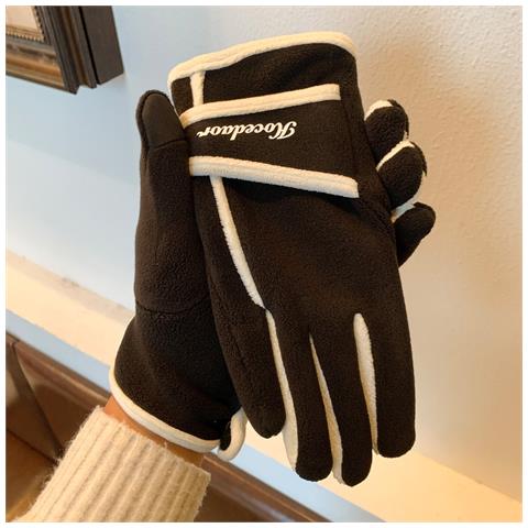 Guanti Invernali In Peluche Con Touchscreen - Caldi Ed Eleganti Black - Foto 2