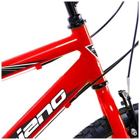 Mtb 24'' - Mountain Bike Da Uomo, Ruote 24'', Cambio 18 Velocità, Telaio Acciaio, Con Accessori - Colore Rosso - Foto 2