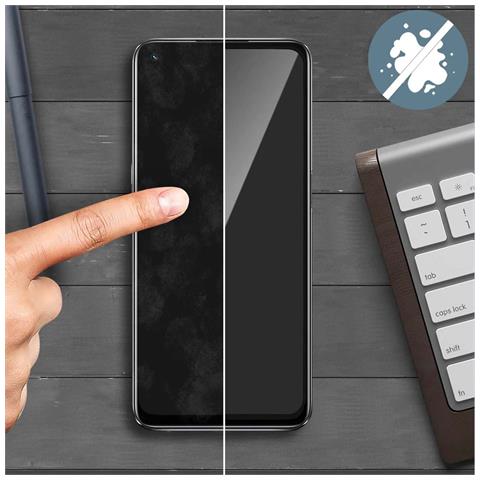 Protezione Schermo Per Oppo A94 5g Modello Frame In Vetro Temperato 9h, Trasparente - Foto 5