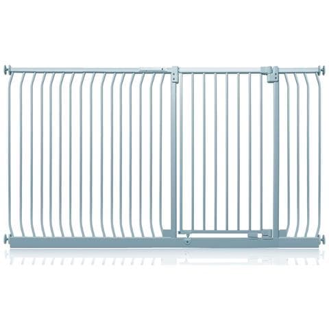 Safetots Cancelletto Di Sicurezza Elite Extra Alto, 198cm - 207cm, Grigio Opaco, Extra Alto Con 100cm Di Altezza - Foto 1