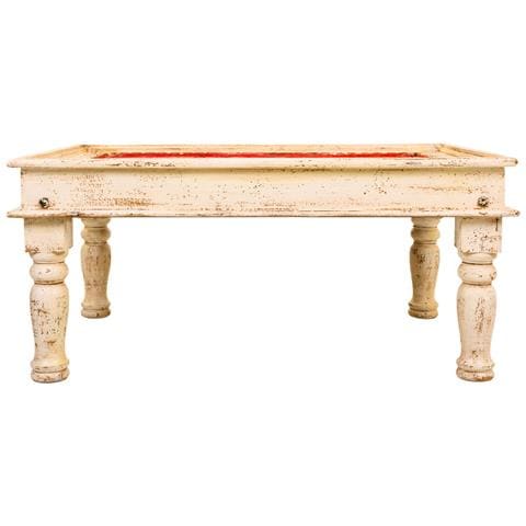 Tavolino Da Caffè In Legno Finitura Artigianale 110x78x48h Cm - Foto 2