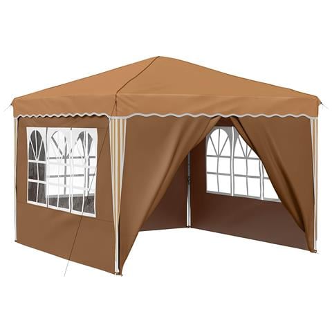 Tenda per feste a pop-up 288 x 288 x 245 cm Beige - Foto 1