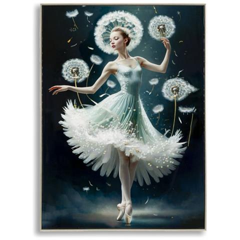 Dipinto Su Tela Dancing B Ballerina Con Tarassachi, 72x102 Cm - Foto 1
