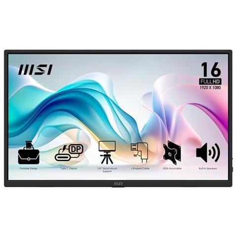 Monitor Portatile 15.6" PRO MP165 E6 16:9 4 ms Nero - Foto 1