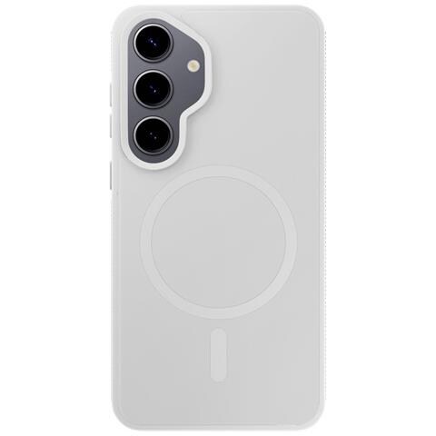 3mk Smoke Magcase Per Samsung Galaxy S25, Bianco Trasparente - Foto 1