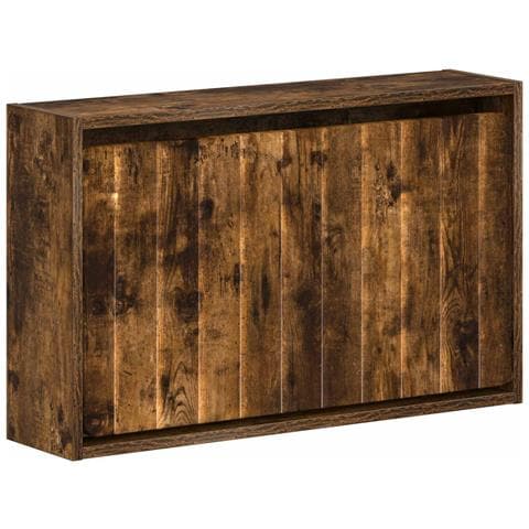 Mobiletto per Scarpe da Muro ZWOLLE 71 x 17 x 43 cm Rovere Fumo - Foto 1