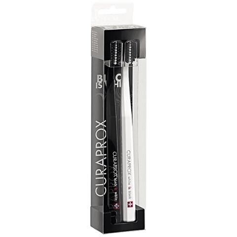 Spazzolino Curaprox White Is Black White /Black 2 Pezzi - Foto 1