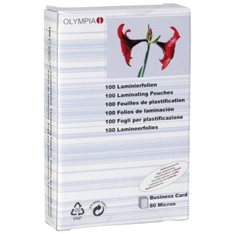 Buste per Plastificazione Biglietti da Visita Trasparente 9169 - Foto 1