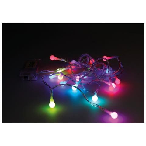 20 Led Multicolor Batteria Luci Di Natale Addobbi Presepe 1 Confezione - Foto 2