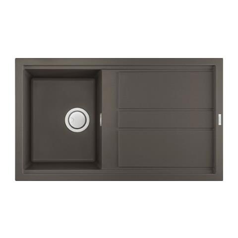 Lavello Best 400 Keratek Plus 86x51 cm 1 vasca con gocciolatoio Colore Dove Grey 93 - Foto 1