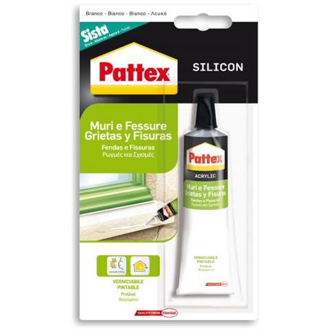 Sigillante Acrilico Pattex Muri E Fessure Bianco Ml 60 - Foto 1