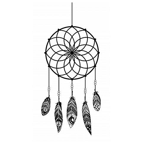 Acchiappasogni Timbro, Legno, Nero, 6,5 x 2,5 x 12 cm - Foto 1