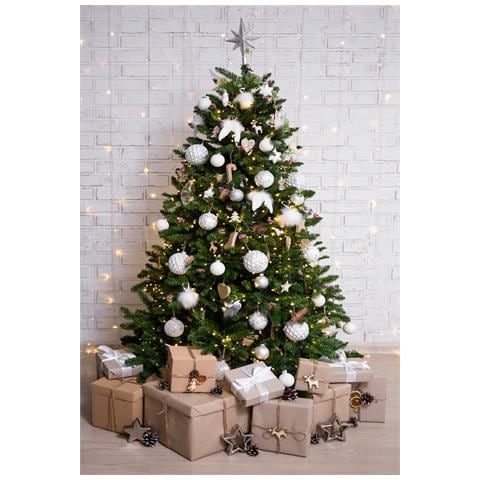 Albero di Natale Vienna, Albero artificiale extra folto, Albero effetto reale in PVC con Pigne incluse, 1072 rami, Altezza cm 210 - Foto 1