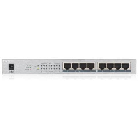 Gs1008hp Non Gestito Gigabit Ethernet [10/100/1000] Argento Supporto Power Over Ethernet [ poe] (Gs1008-hp, 8 Port Gigabit Poe+ Unmanaged Desktop)  - Foto 3