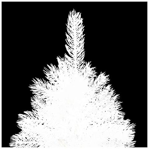 Albero di Natale Artificiale con Aghi Realistici Bianco 120 cm - Foto 6