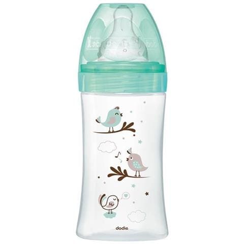 Iniziazione Bottiglia Anti-colica + Vetro 3 Velocità Flusso 2 - 270 Ml - Uccelli Vert - Foto 1