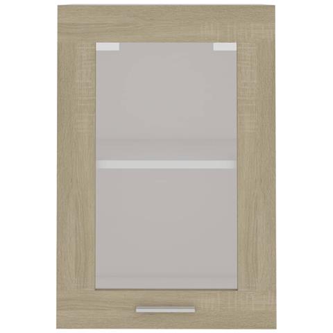 Mobile Pensile con Vetro “Lyon” Rovere Sonoma 40x31x60 cm - Foto 10