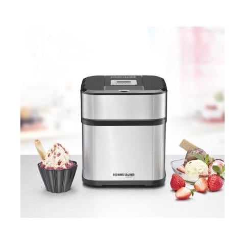IM 12 Gelatiera tradizionale 1.5L 12W Nero, Acciaio inossidabile macchina per gelato - Foto 2