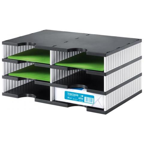 doc duo scatola per la conservazione di documenti Polistirolo Nero, Bianco - Foto 1