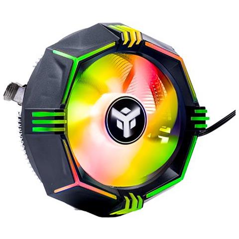 Dissipatore ad aria ICY-4LPR - Skt universale, 65W TDP, Low Profile, RGB Rainbow - Foto 1
