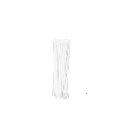 Nastro Per Fasci Di Cavi 4,8 X 370 Mm Bianco 75 Pezzi, Resistente Ai Raggi Uv, - / Da - 35 ° A + 85 °, Poliammide 6.6 - Foto 1
