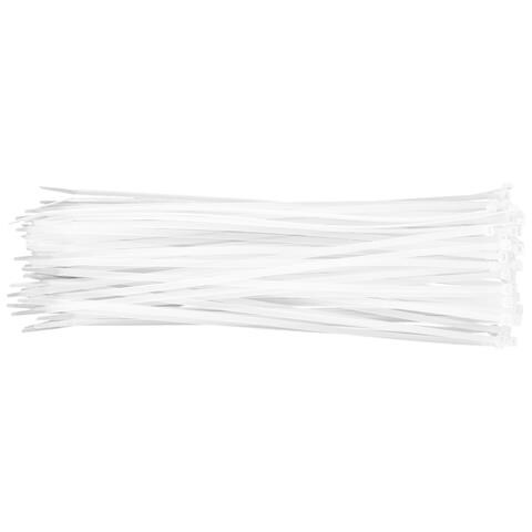 Nastro Per Fasci Di Cavi 4,8 X 370 Mm Bianco 75 Pezzi, Resistente Ai Raggi Uv, - / Da - 35 ° A + 85 °, Poliammide 6.6 - Foto 3