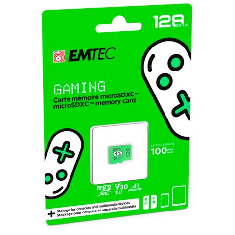 Scheda Di Memoria Da Gioco Emtec Microsdxc Uhs-i U3 V30 Da 128 Gb (verde) - Foto 2