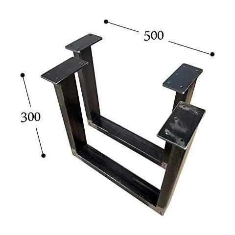 Base Tavolo In Metallo Mts (300x500 Mm) Telaio Per Tavolo - 1 Paio (2 Pezzi) - Foto 5