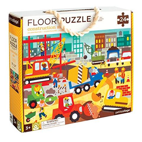 Puzzle Da Pavimento, Cantiere, 24 Pezzi - Puzzle Grande Per Bambini, Puzzle Da Costruzione Completato Misura 18 X 24 - A Unottima Idea Regalo Per Bambini Dai 3 Anni In Su - Foto 1