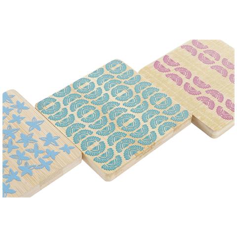 Sottobicchieri Dkd Home Decor Africa 10 X 10 X 1 Cm (6 Pcs) - Foto 2