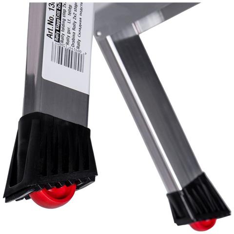 Scala Pieghevole A 2 Scalini Krause 130037 Argentato Alluminio - Foto 2