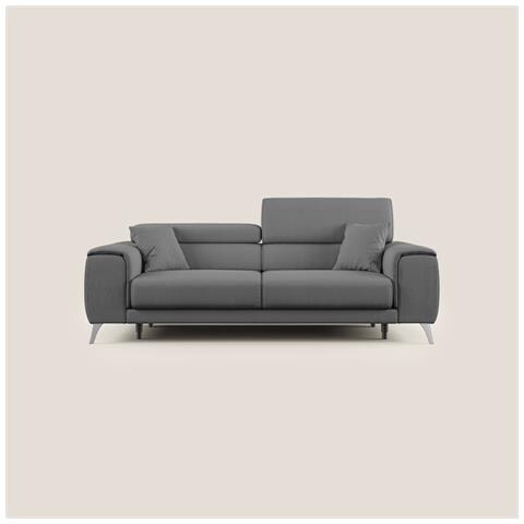 Fusion Divano con sedute allungabili in tessuto smacchiabile T05 185 cm antracite - Foto 2
