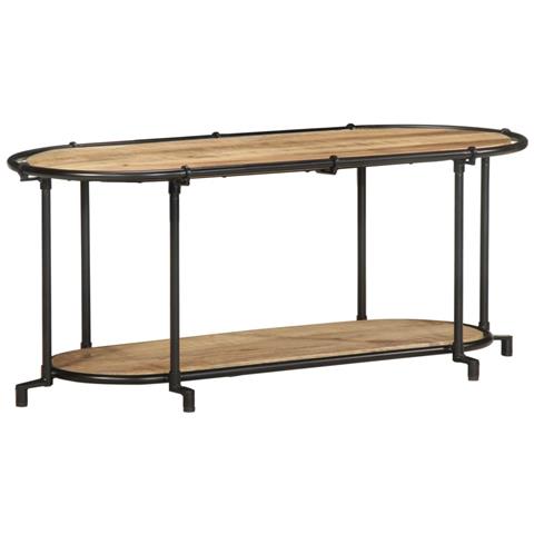 Mobile Porta Tv 100x42x40 Cm In Massello Di Mango Grezzo - Foto 1