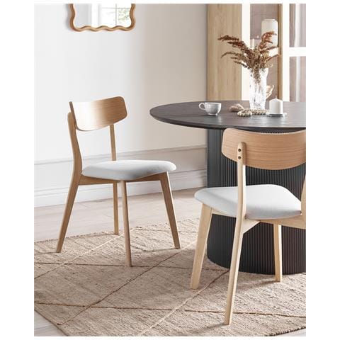 Set Di 2 Sedie Da Pranzo Hope Grigio Chiaro - Foto 1