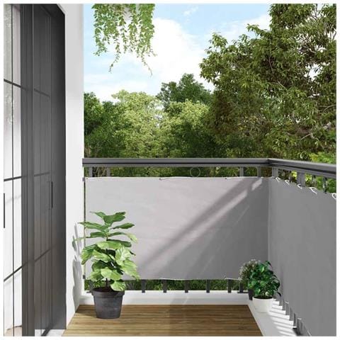 Paravento Da Balcone Grigio 800x120 Cm In Pvc - Foto 1
