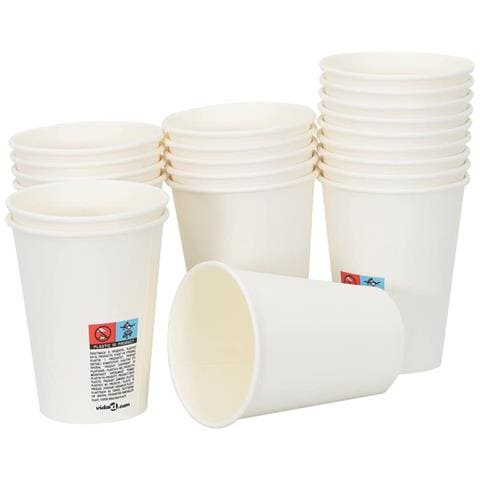Bicchieri Da Caffè In Carta 1000 Pz 12oz 300ml Bianco - Foto 3