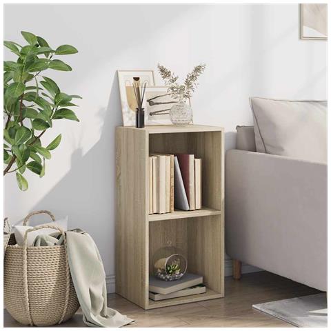 Lusso Casadino - Libreria 5 Ripiani Rovere Sonoma 40x30x76,5cm Legno Multistrato - Foto 2