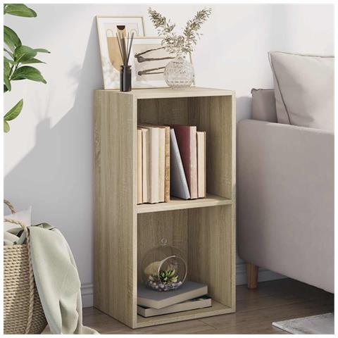 Lusso Casadino - Libreria 5 Ripiani Rovere Sonoma 40x30x76,5cm Legno Multistrato - Foto 8