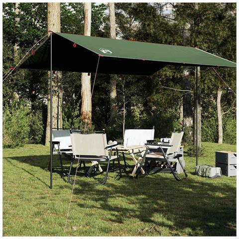 Telone Da Campeggio Verde 360x294 Cm Impermeabile - Foto 8