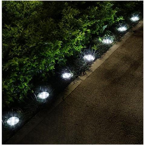 Luci Da Incasso A Energia Solare - Cornice Argentata A Led White 8 - Foto 4