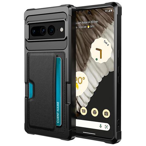 Elegante Custodia A Portafoglio Nera Per Google Pixel 8 Pro - Foto 1