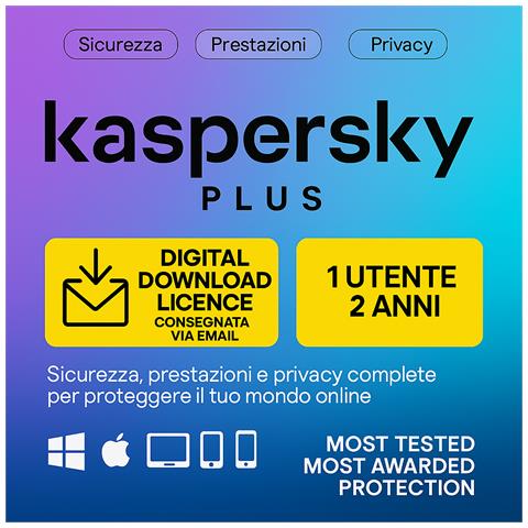 Plus - Licenza Digitale 1 Utente / 2 Anni | Antivirus, Vpn & Password Manager | Chiave Di Licenza Inviata Via Email - Foto 1