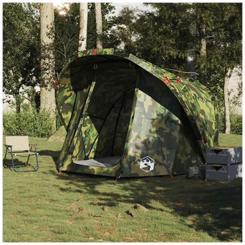 Tenda da Pesca per 4 Persone Mimetica Impermeabile - Foto 2