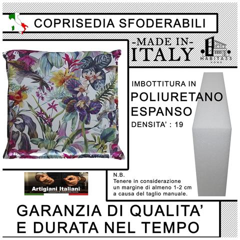 Set 4 Cuscini Per Sedie Cucina Con Laccetti, Stampa Digitale, Copri Sedia Sfoderabili E Lavabili, Made In Italy (4, Violet) - Foto 7