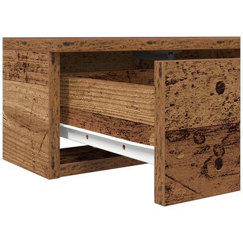 Cassetti per letto  in legno riciclato 100x36,5x16,5 cm in legno ingegnerizzato - Foto 9