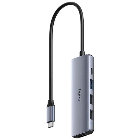 Hub USB-C 5 Porte USB-A 3.0 USB-A 2.0 USB-C 100W HDMI - Foto 1
