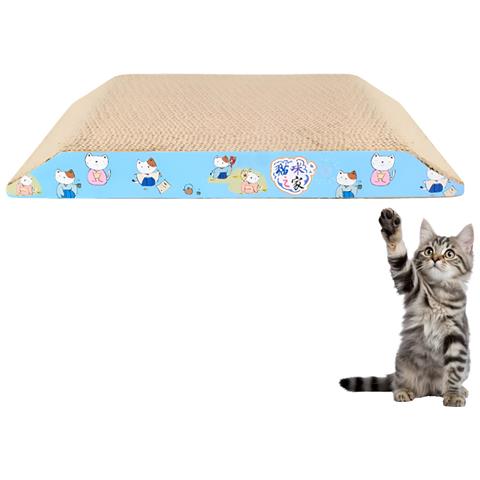 Tiragraffi Per Gatti In Cartone Ondulato Giocattolo Cuccia Onda 22x36x4 Cm Lettino Orizzontale - Foto 1