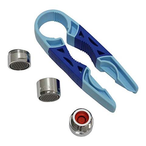 Kit Pinza Con Aeratori Economizzatori Maschio/femmina Con Sistema Risparmio Acqua, Blu, Taglia Unica - Foto 1