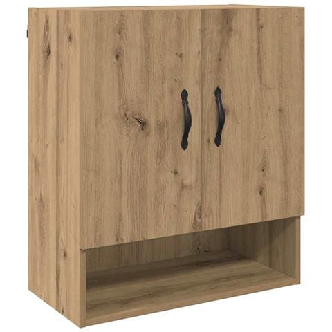 Armadietto a muro rovere artigianale 60 x 31 x 70 cm - Foto 1
